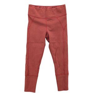 Free People Movement Leggings Womens Terracotta Orange Stretch Yoga Pants Size M